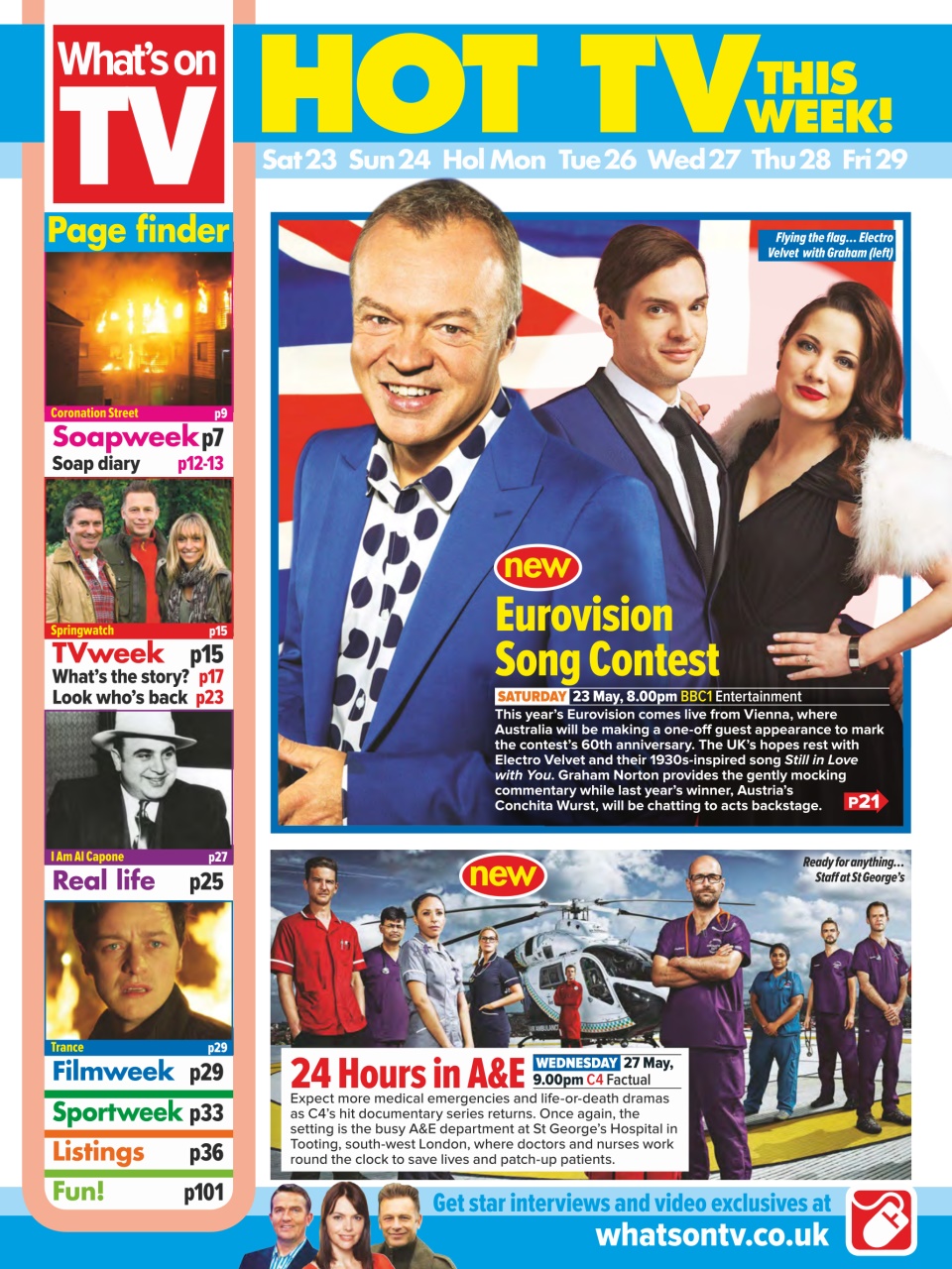 What's on TV Preview Pages