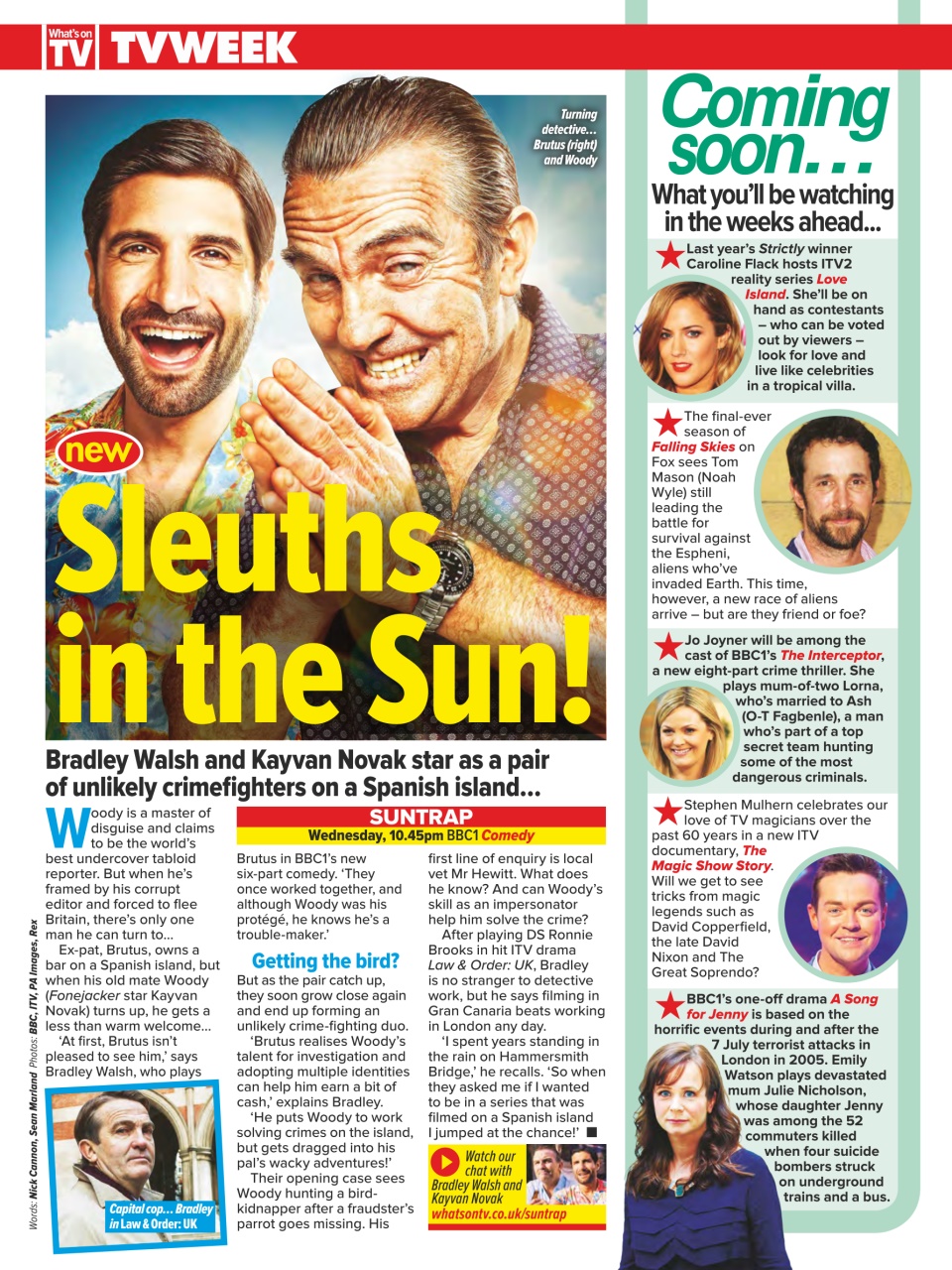 What's on TV Preview Pages