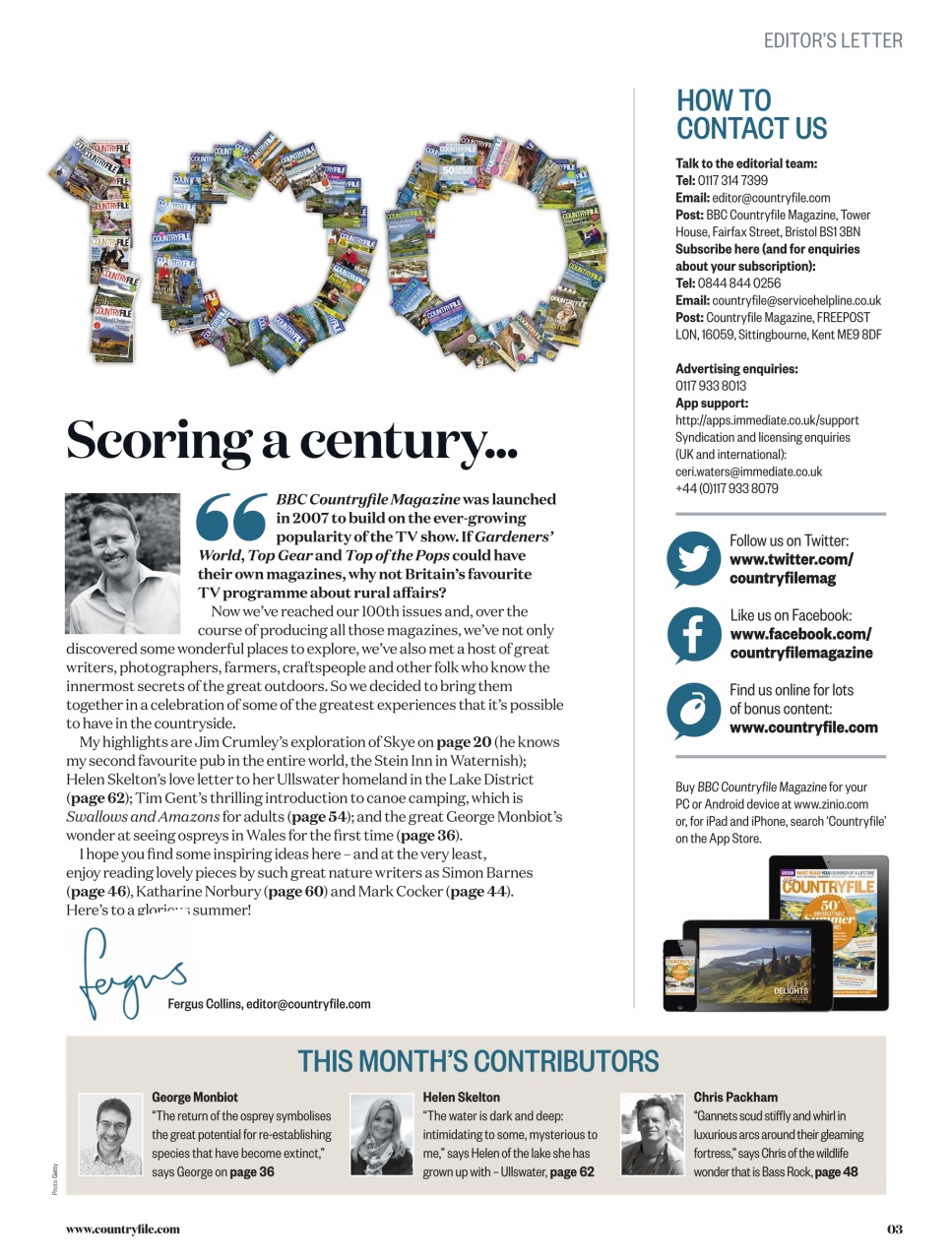 BBC Countryfile Magazine Preview Pages