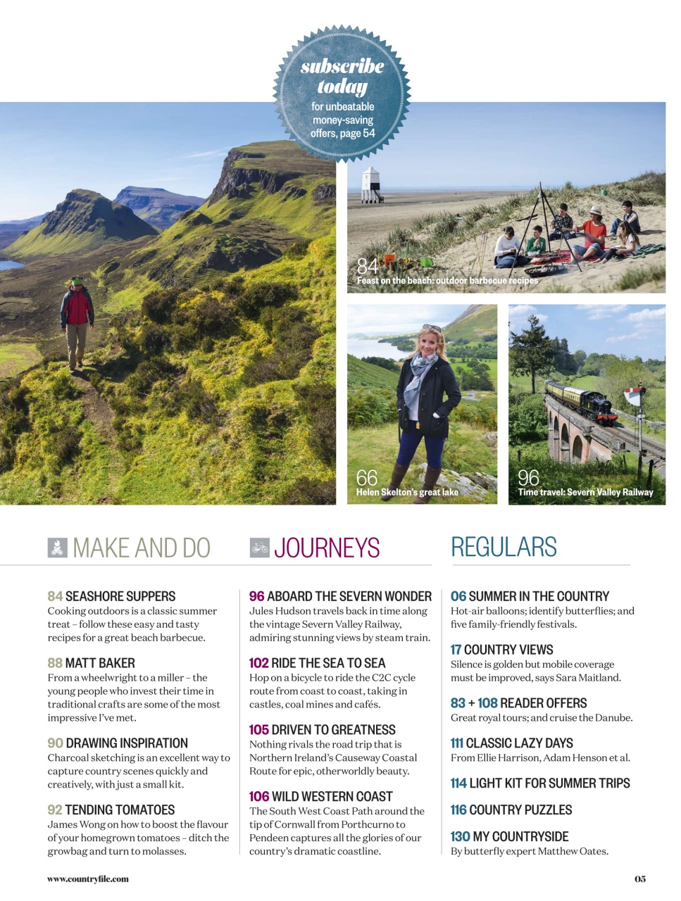 BBC Countryfile Magazine Preview Pages