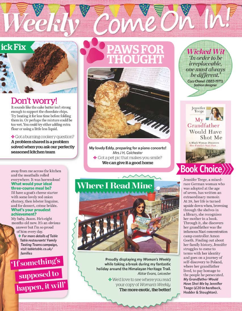 Woman's Weekly Preview Pages