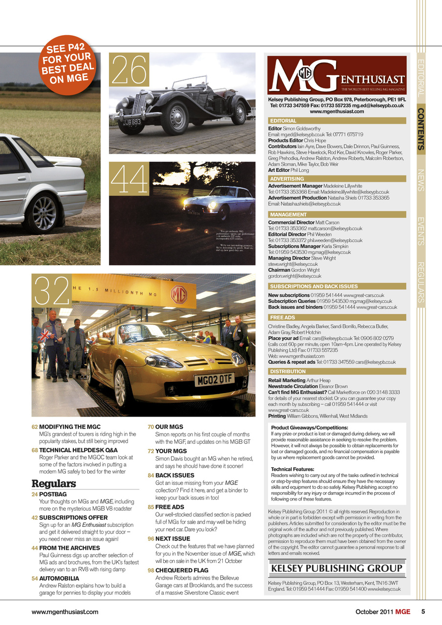 MG Enthusiast Preview Pages