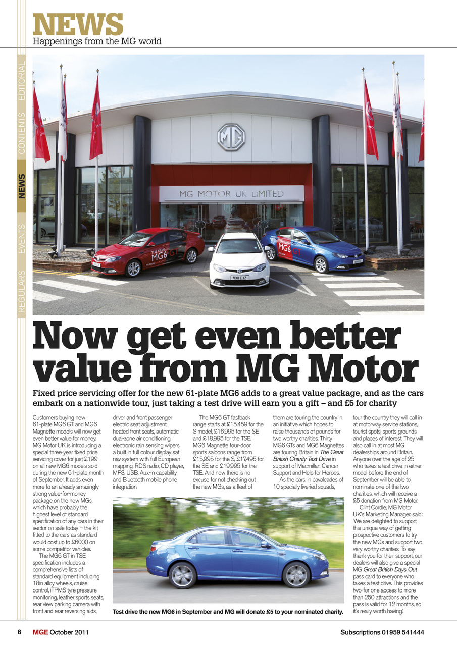 MG Enthusiast Preview Pages