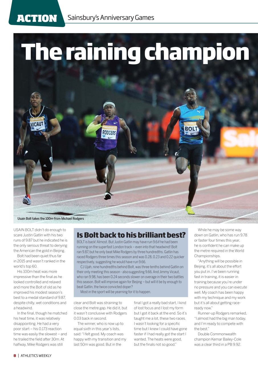 Athletics Weekly 30 July 2015