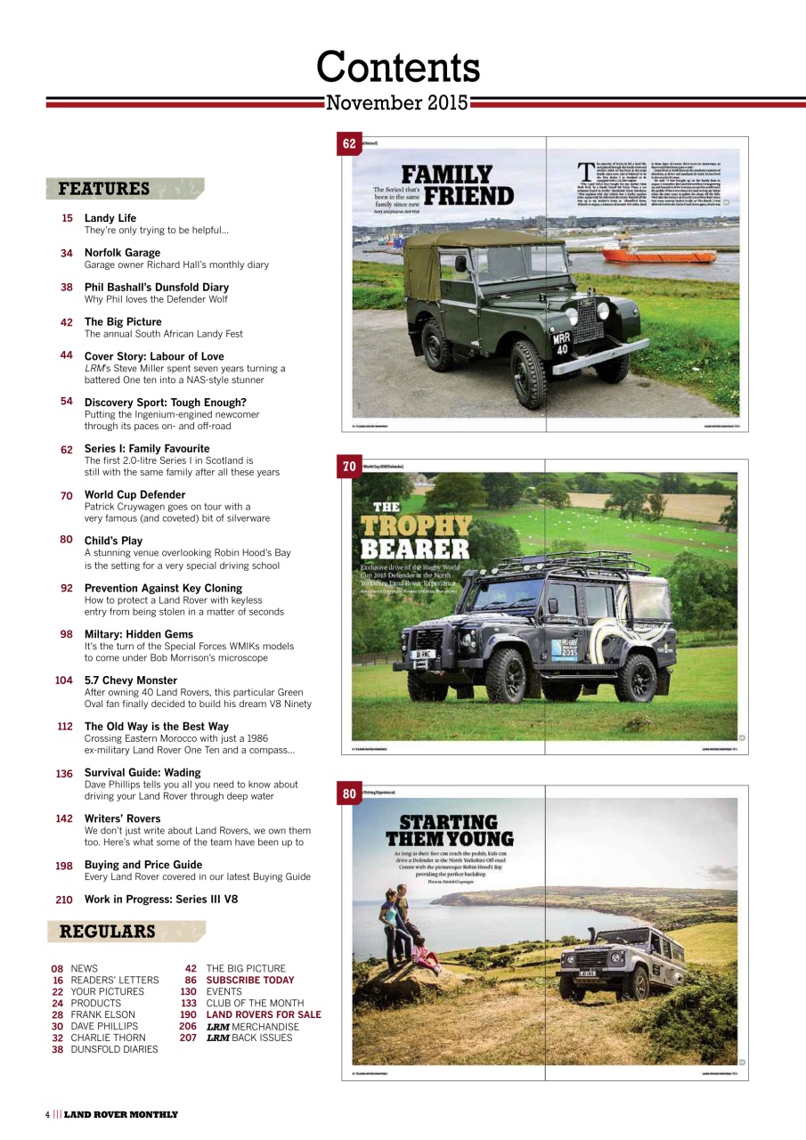Land Rover Monthly Preview Pages