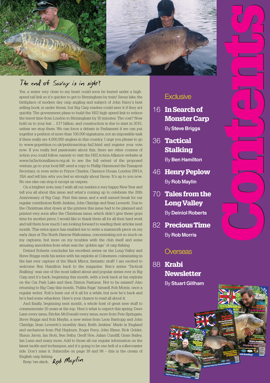 Big Carp Magazine Preview Pages