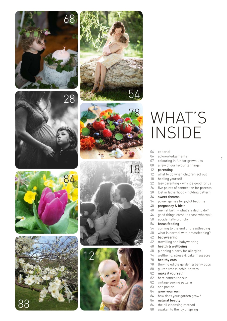 The Natural Parent Magazine Preview Pages