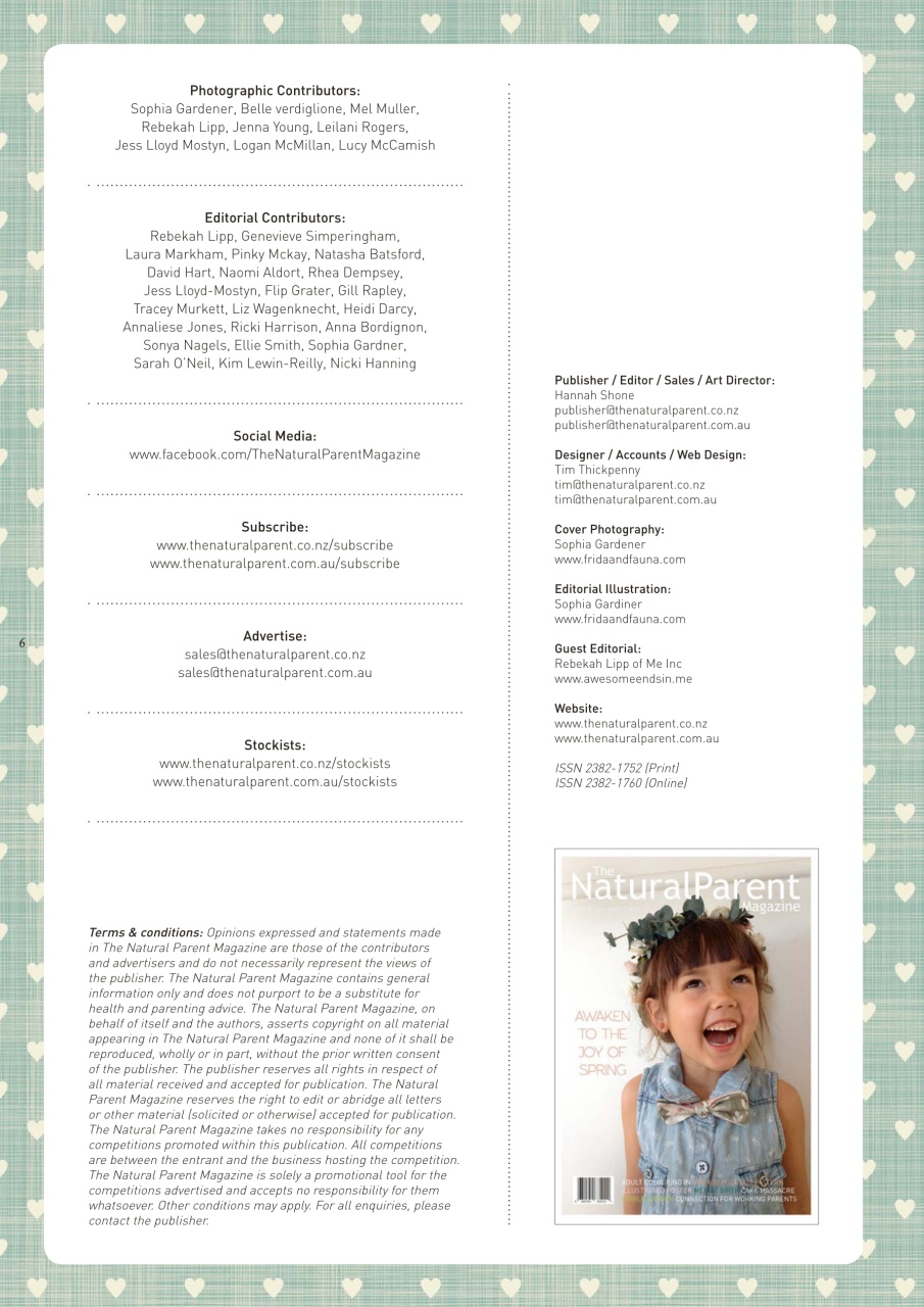 The Natural Parent Magazine Preview Pages