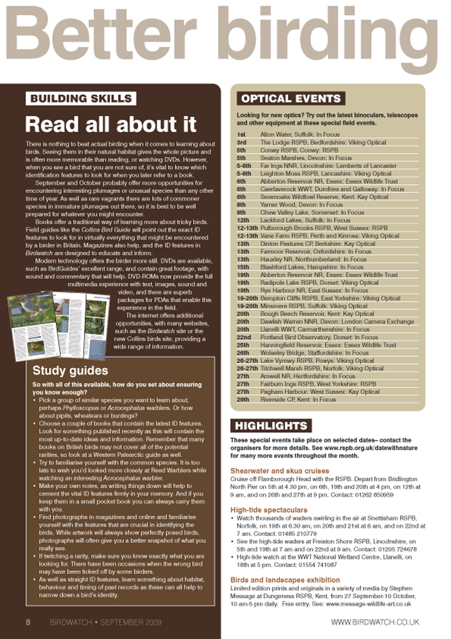 Birdwatch Magazine Preview Pages