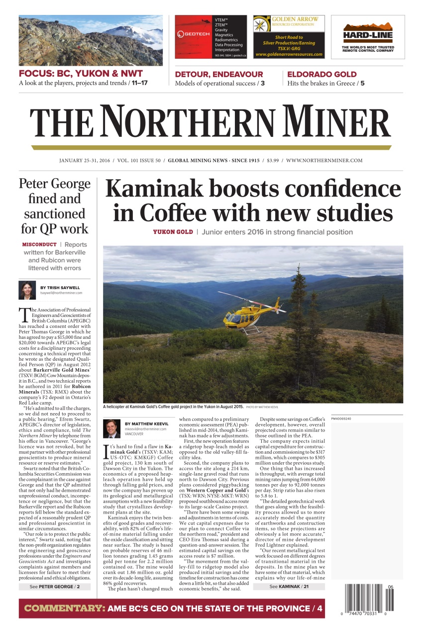 The Northern Miner Preview Pages