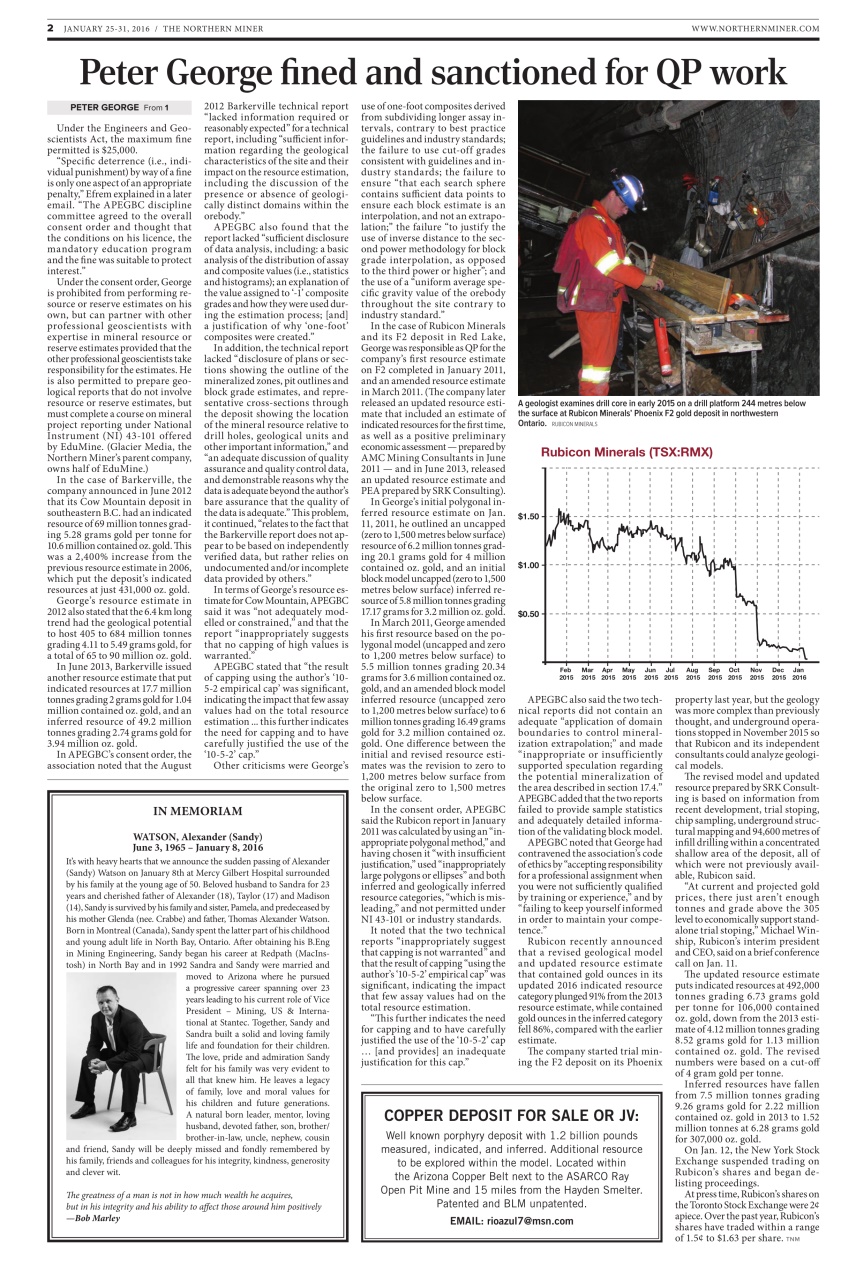 The Northern Miner Preview Pages