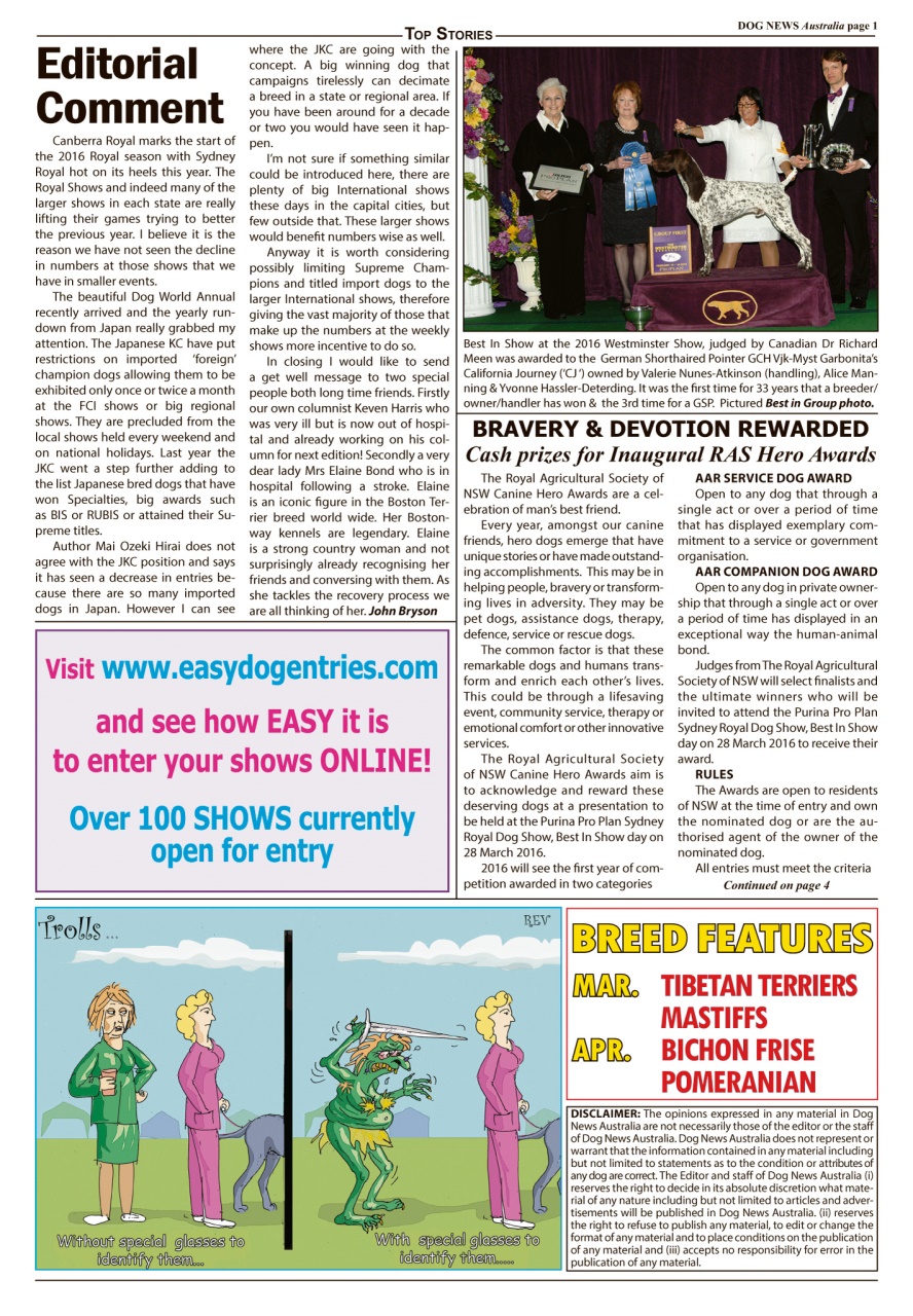 Dog News Australia 02 2016