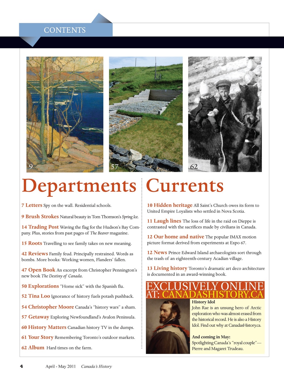 Canada's History Preview Pages