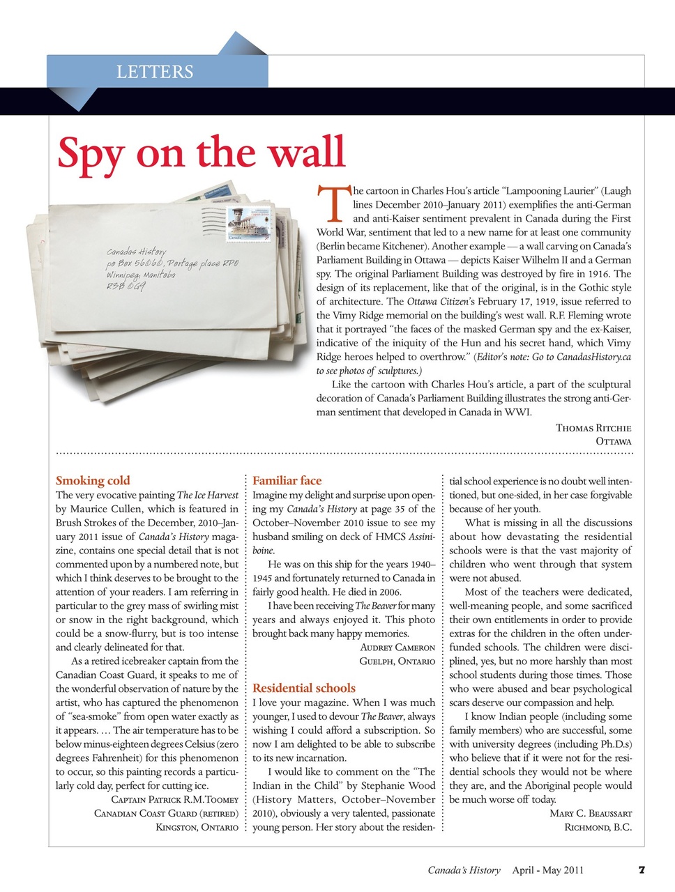 Canada's History Preview Pages