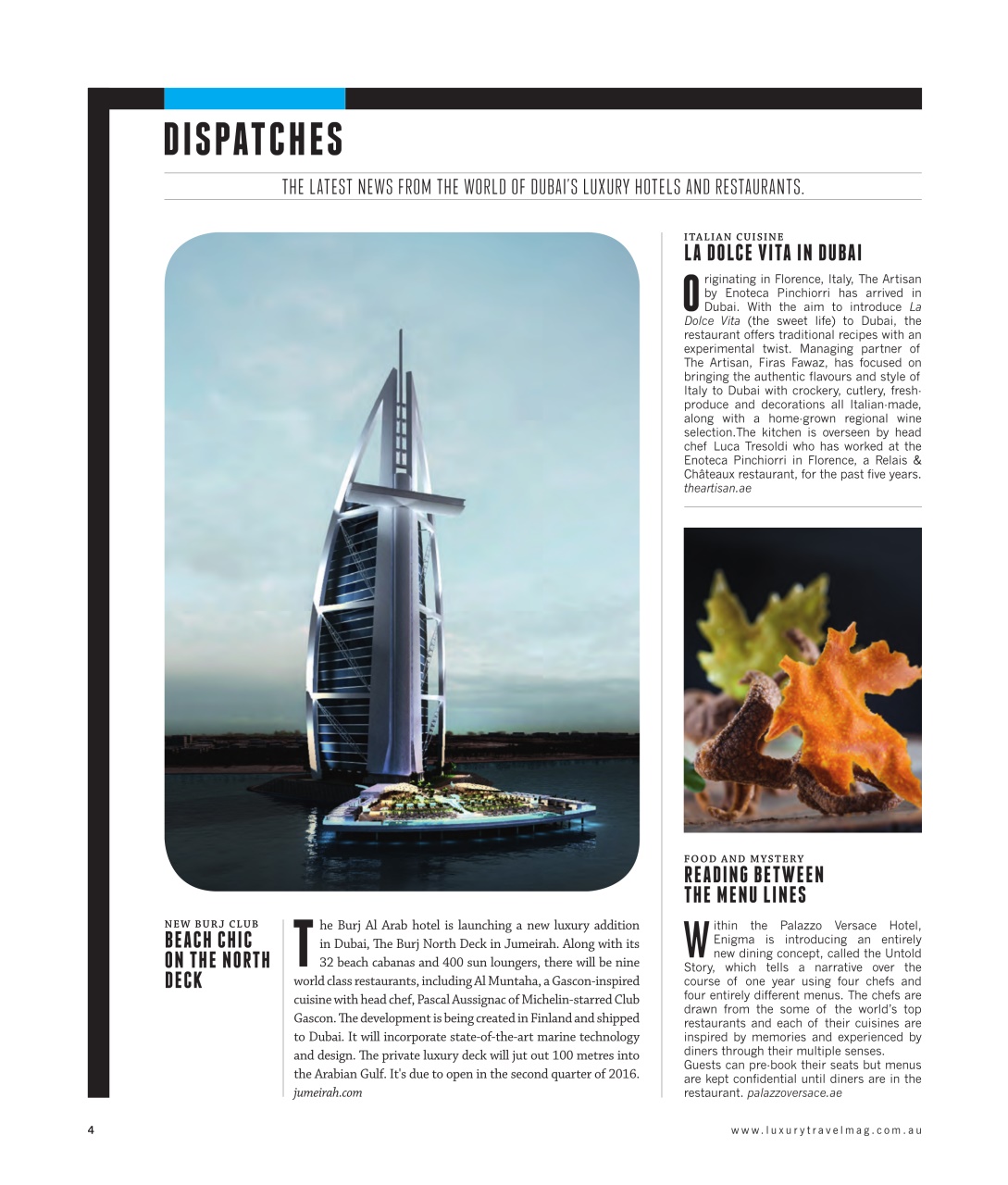 Luxury Travel Preview Pages