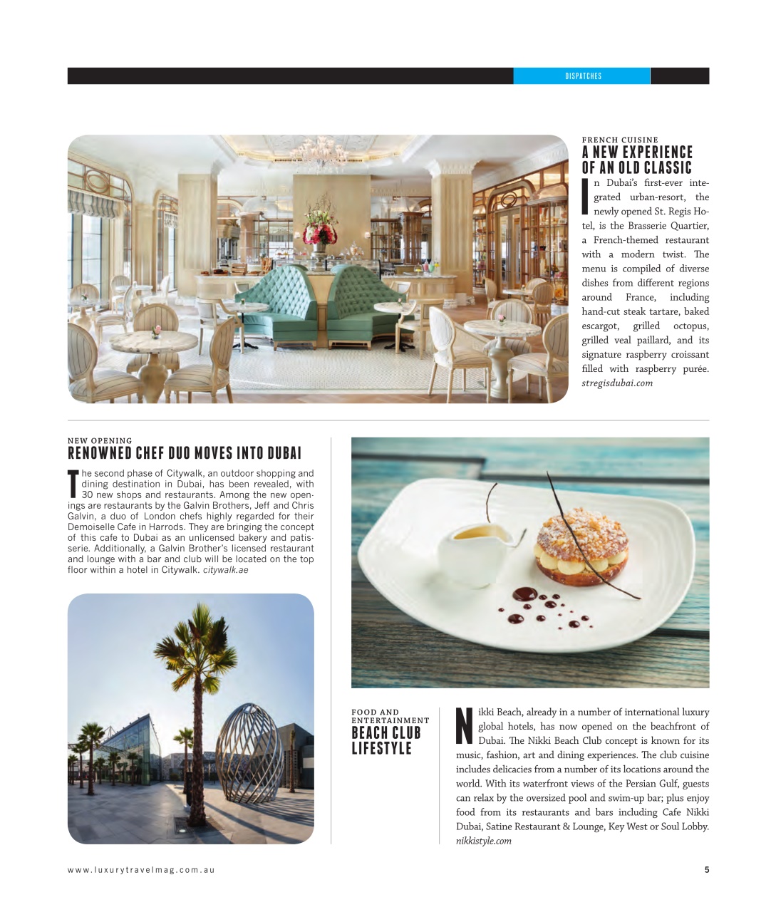 Luxury Travel Preview Pages