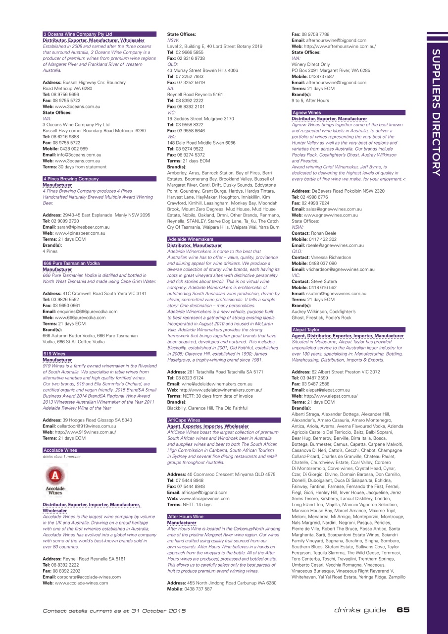 Drinks Trade Preview Pages