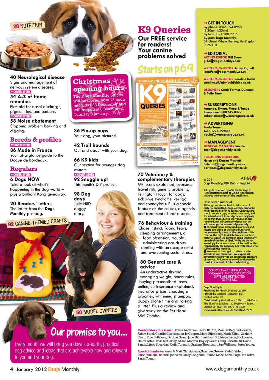 Dogs Monthly Preview Pages