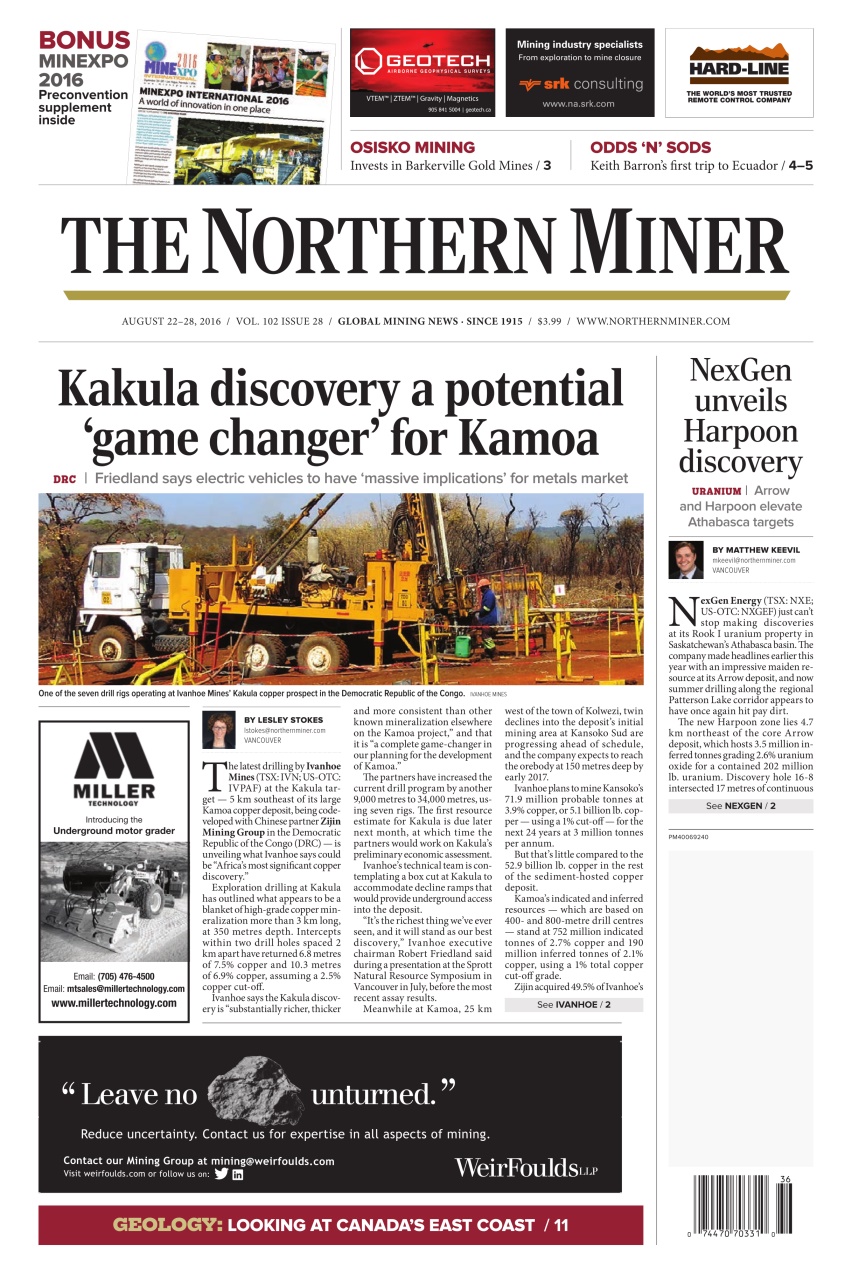 The Northern Miner Preview Pages