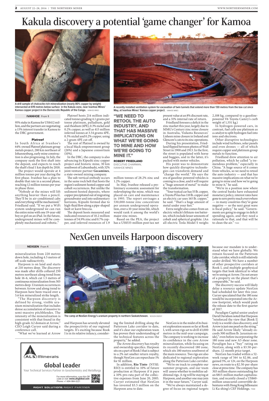 The Northern Miner Preview Pages