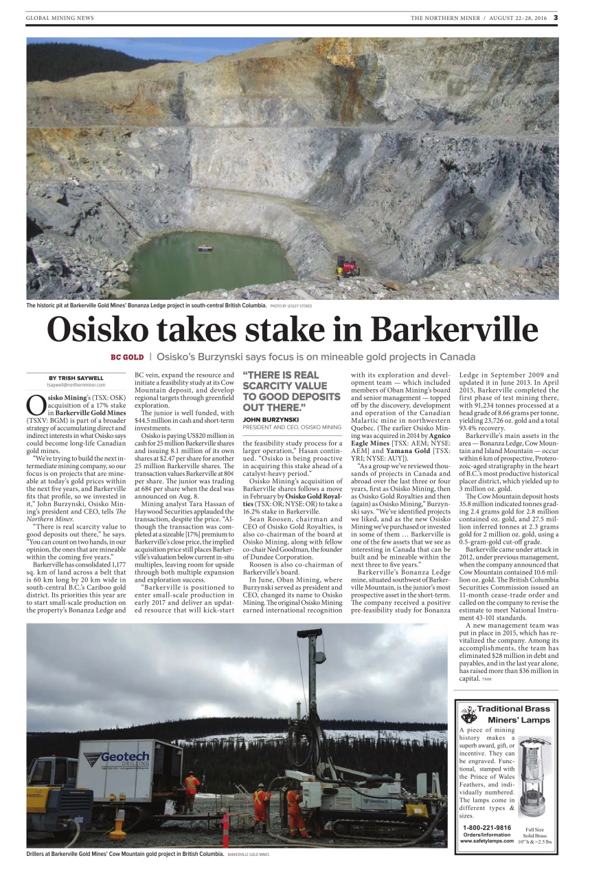 The Northern Miner Preview Pages