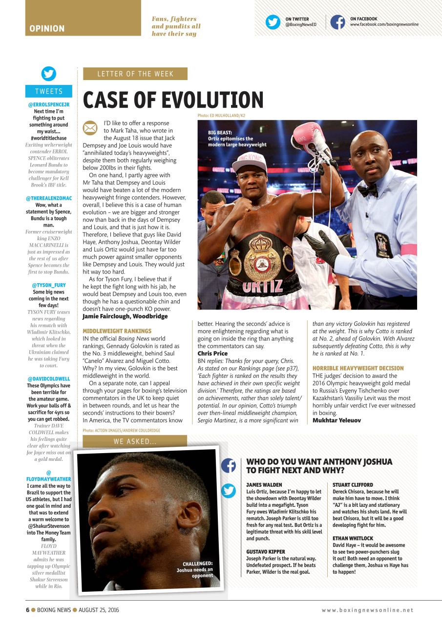 Boxing News UK 23/08/2016