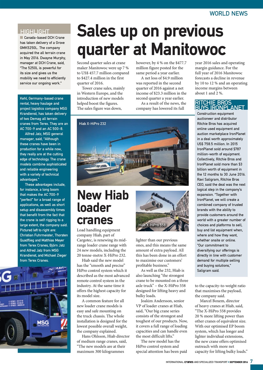 Int. Cranes and Specialized Transp Preview Pages