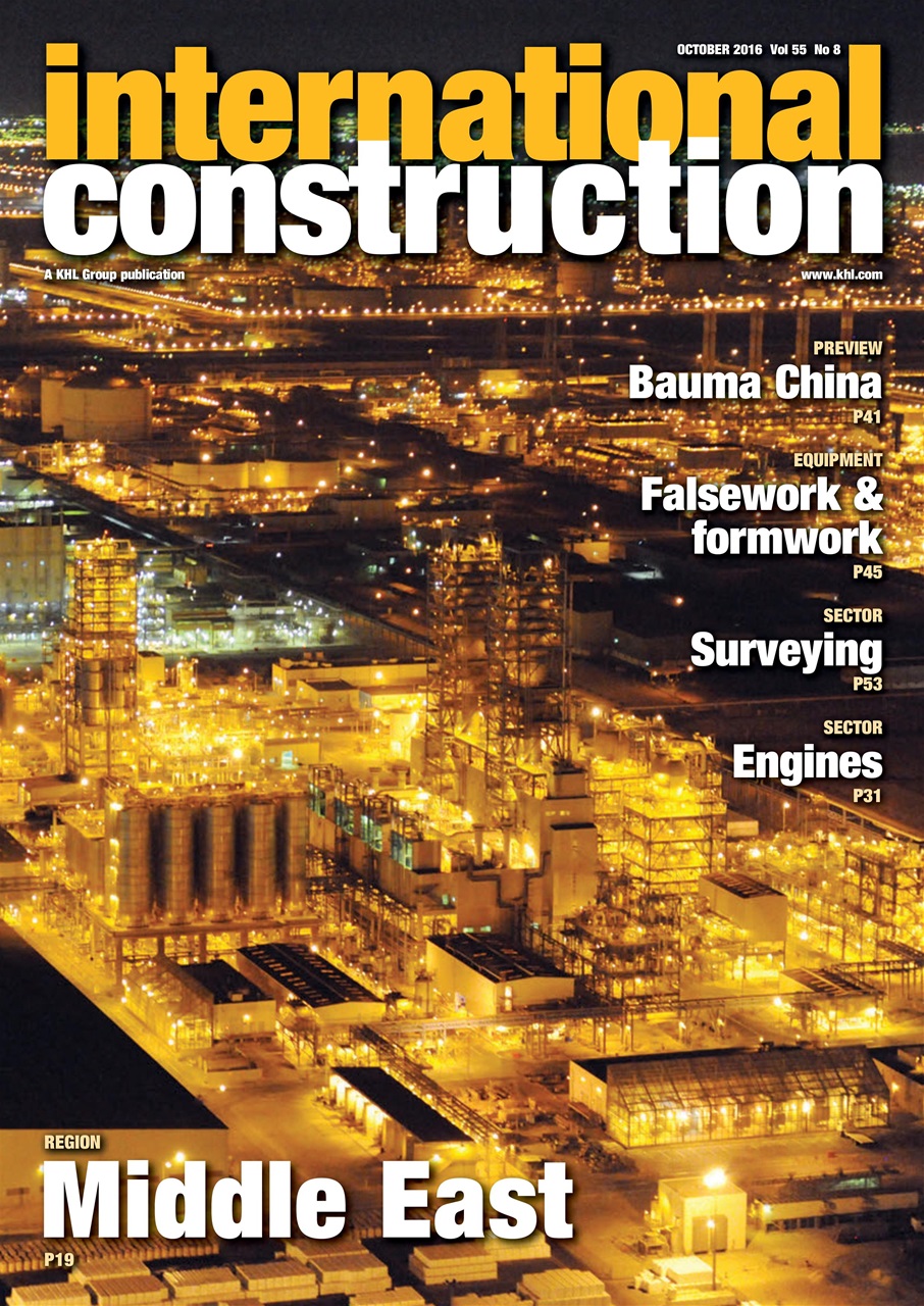 International Construction Magazine October 2016 Subscriptions