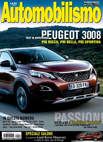 Automobilismo 11 2016 issue Automobilismo 11 2016