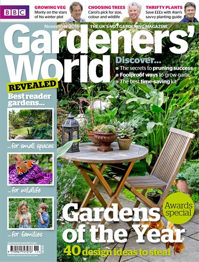 Gardeners' World Magazine - November 2016 Subscriptions | Pocketmags