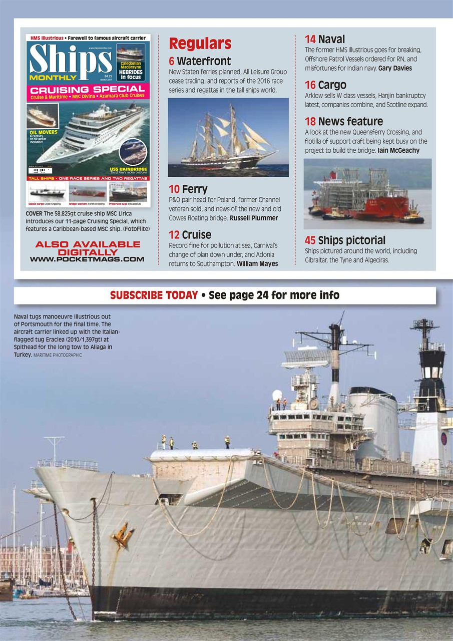 Ships Monthly Magazine No. 627 Cruising Special Subscriptions