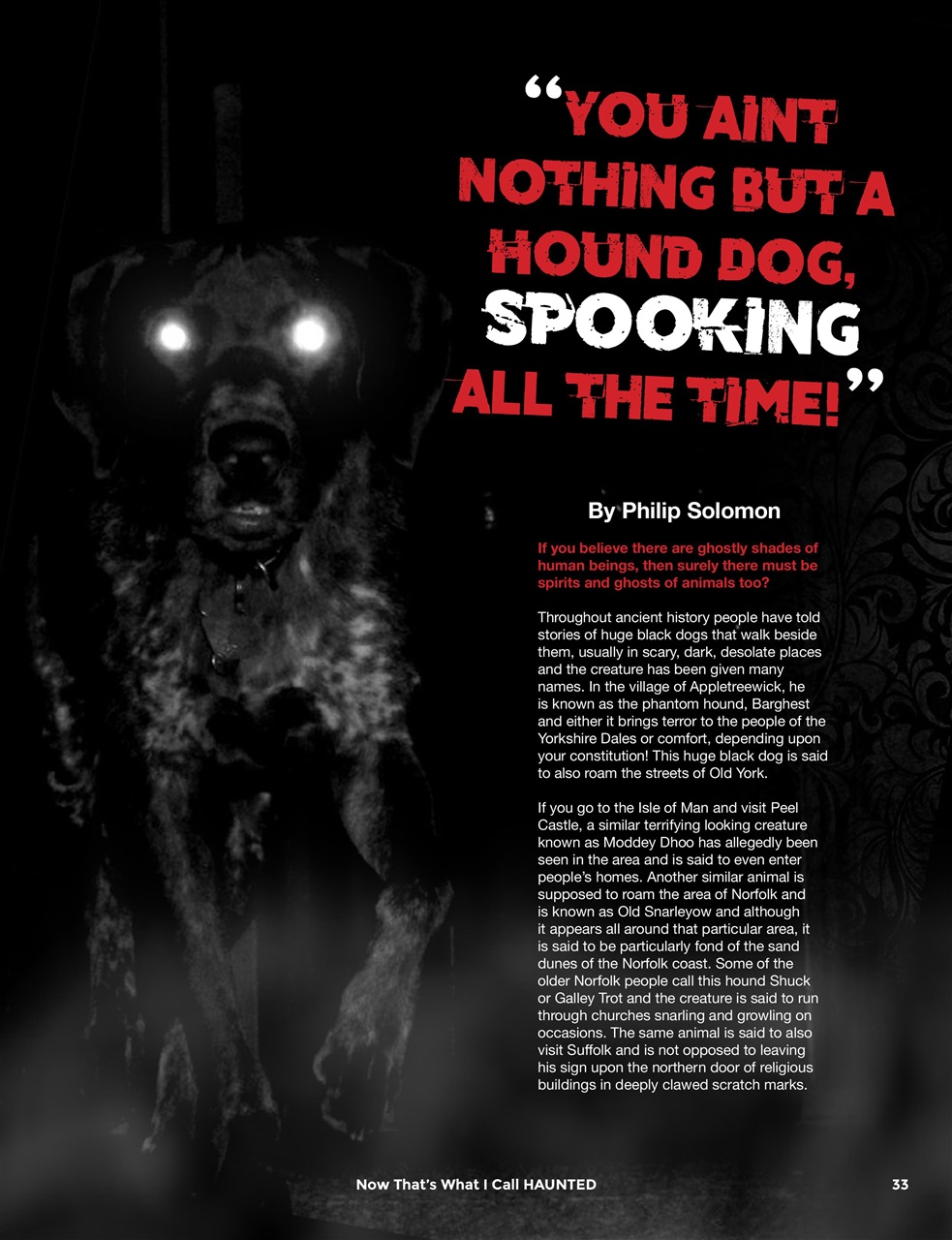 Haunted Magazine Preview Pages