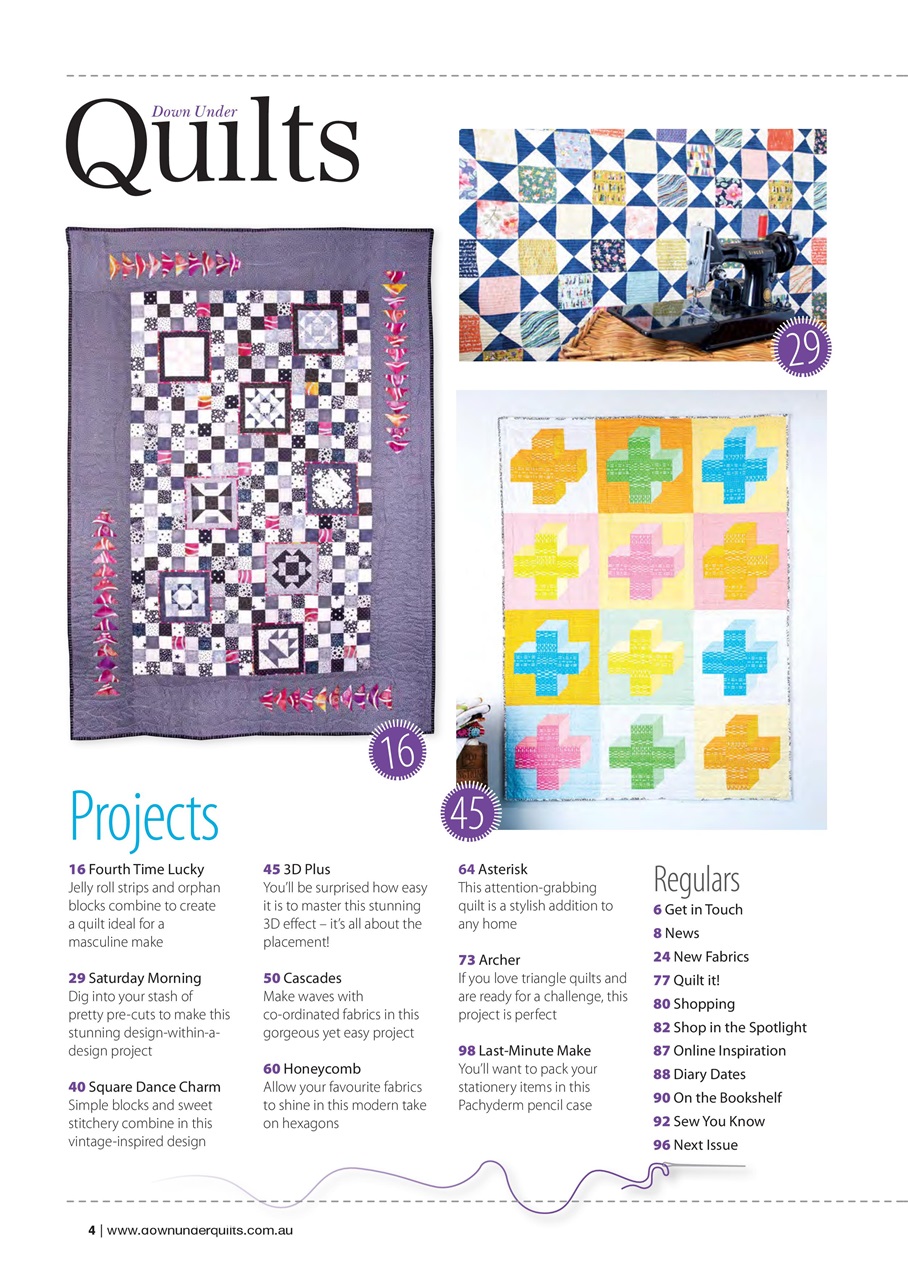 Down Under Quilts Preview Pages