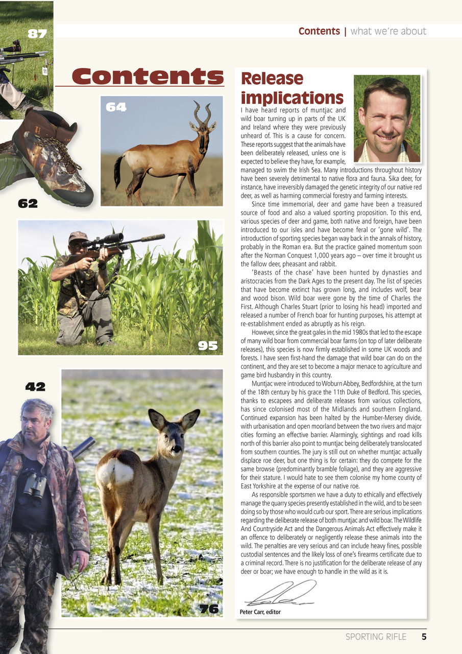 Sporting Rifle Preview Pages