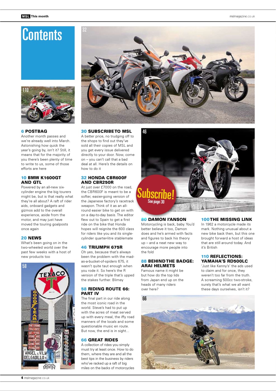 Motorcycle Sport & Leisure Preview Pages