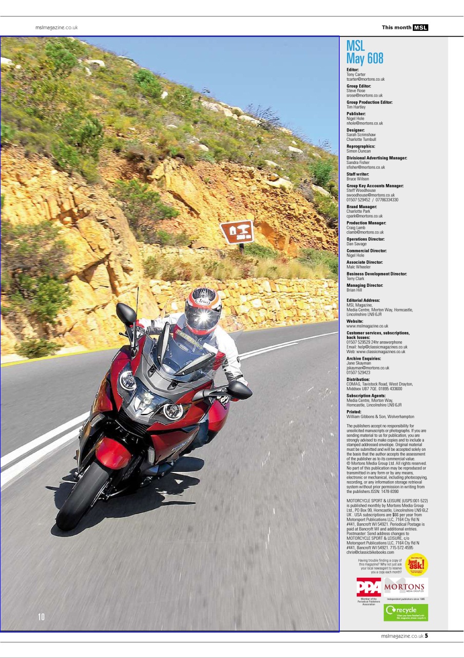 Motorcycle Sport & Leisure Preview Pages