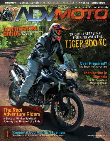 Adventure Motorcycle issue January-February 2012