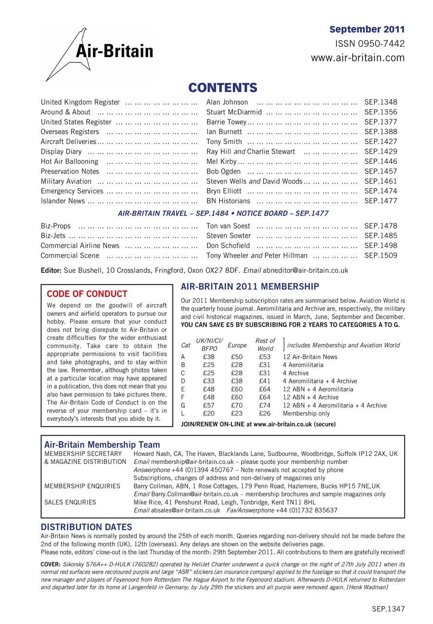 Air Britain News Preview Pages