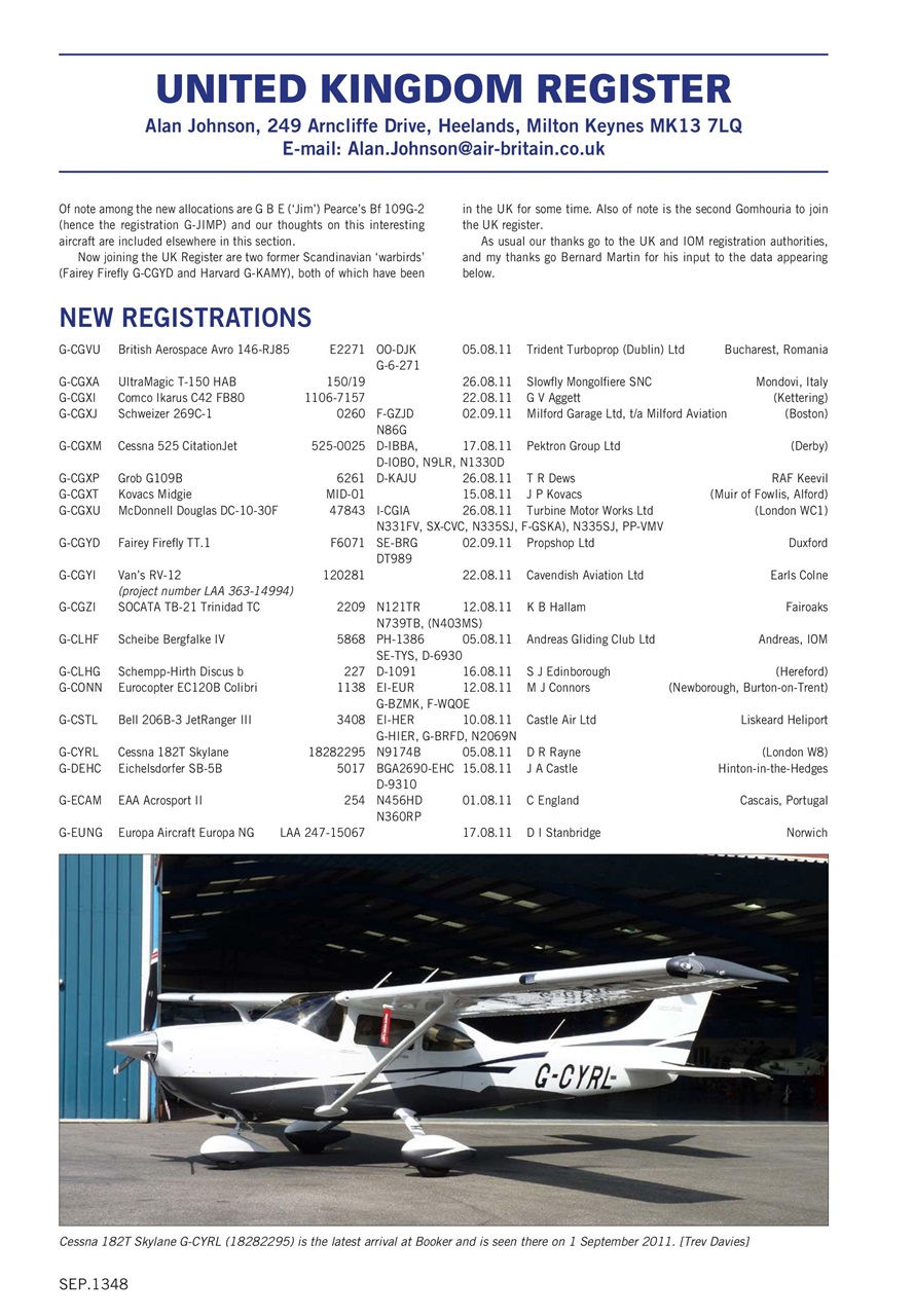 Air Britain News Preview Pages