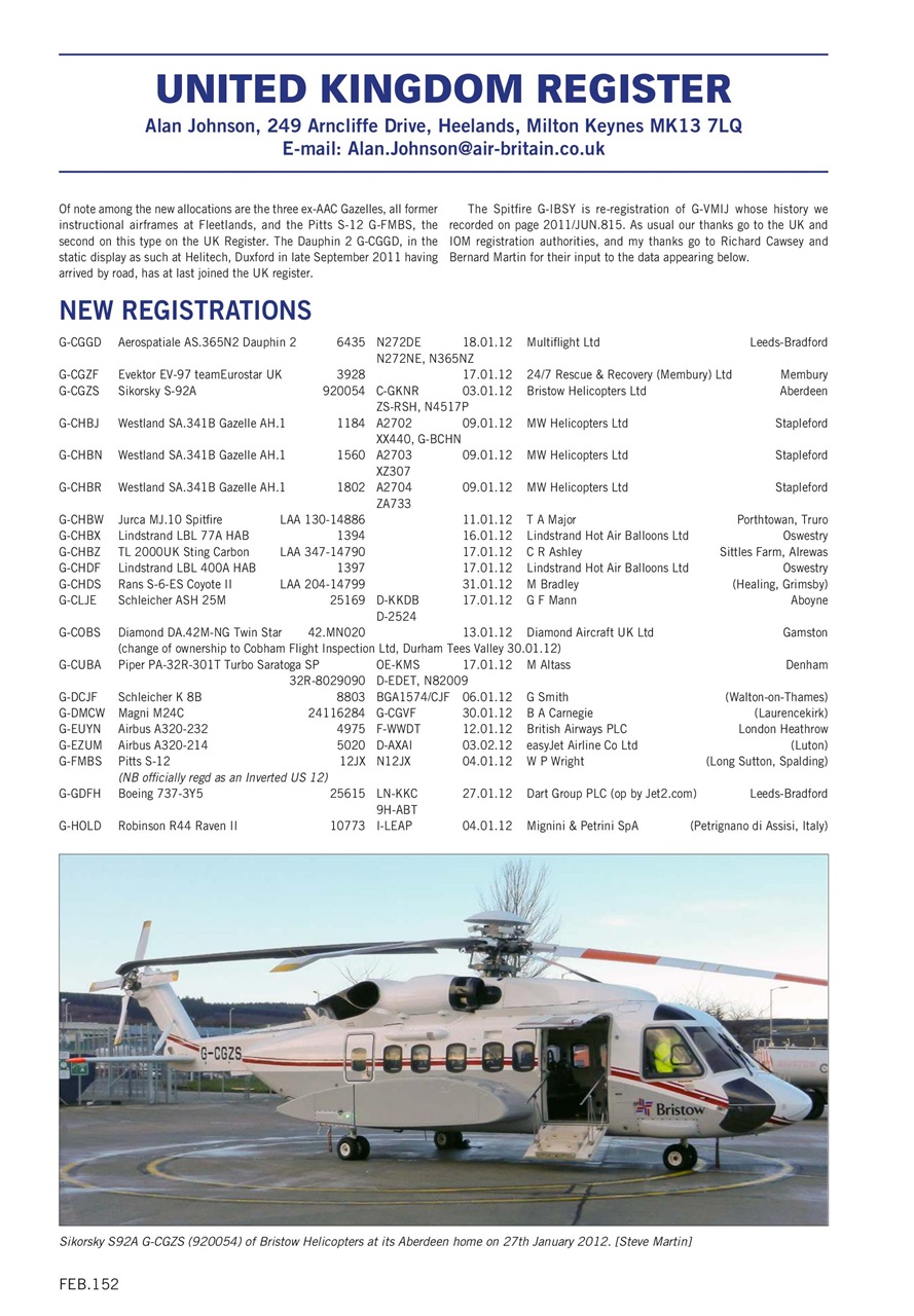 Air Britain News Preview Pages