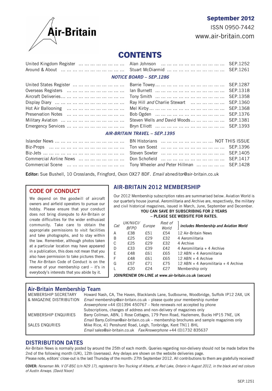 Air Britain News Preview Pages