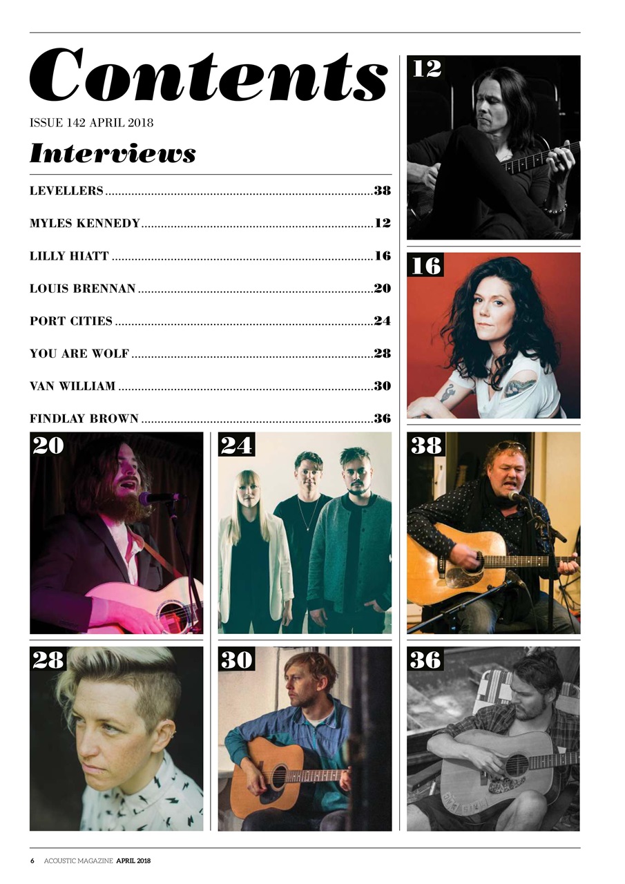 Acoustic Preview Pages