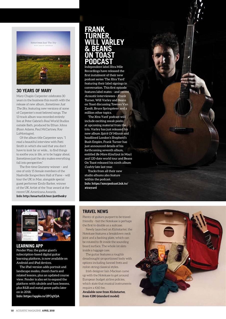 Acoustic Preview Pages