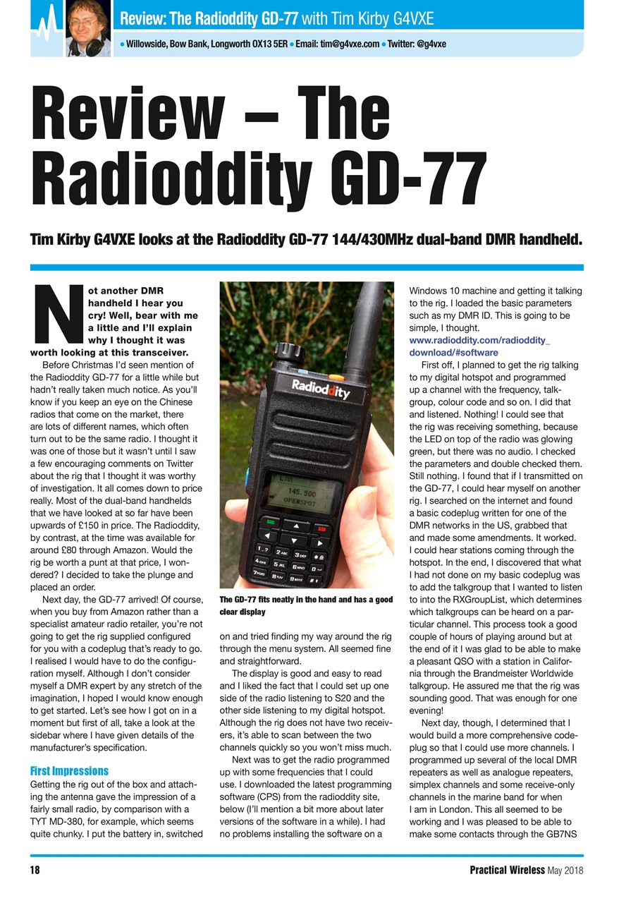 Practical Wireless Preview Pages