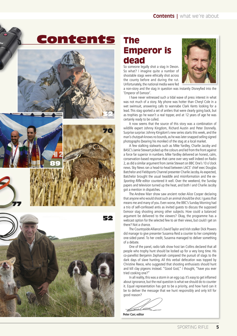 Sporting Rifle Preview Pages