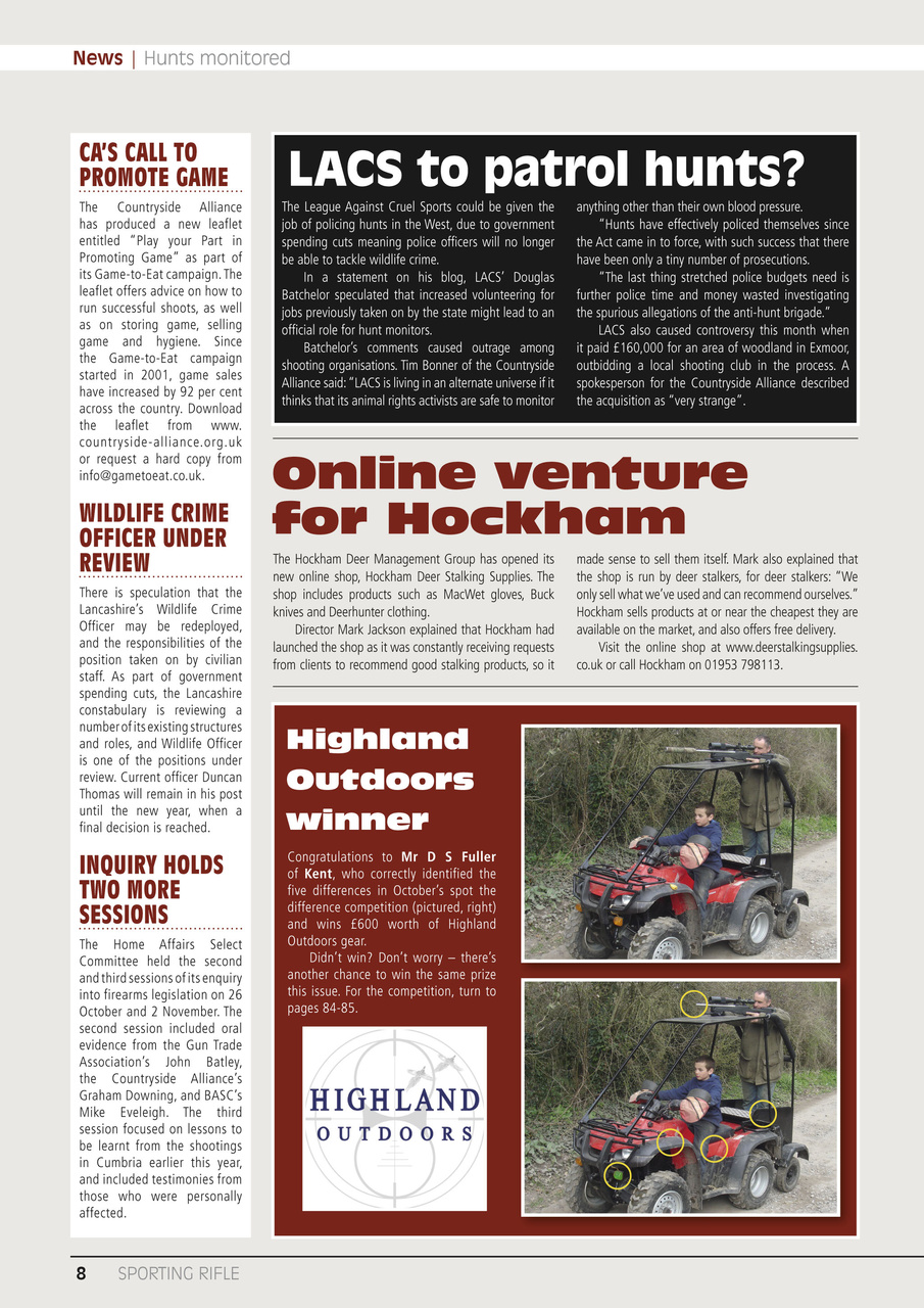 Sporting Rifle Preview Pages