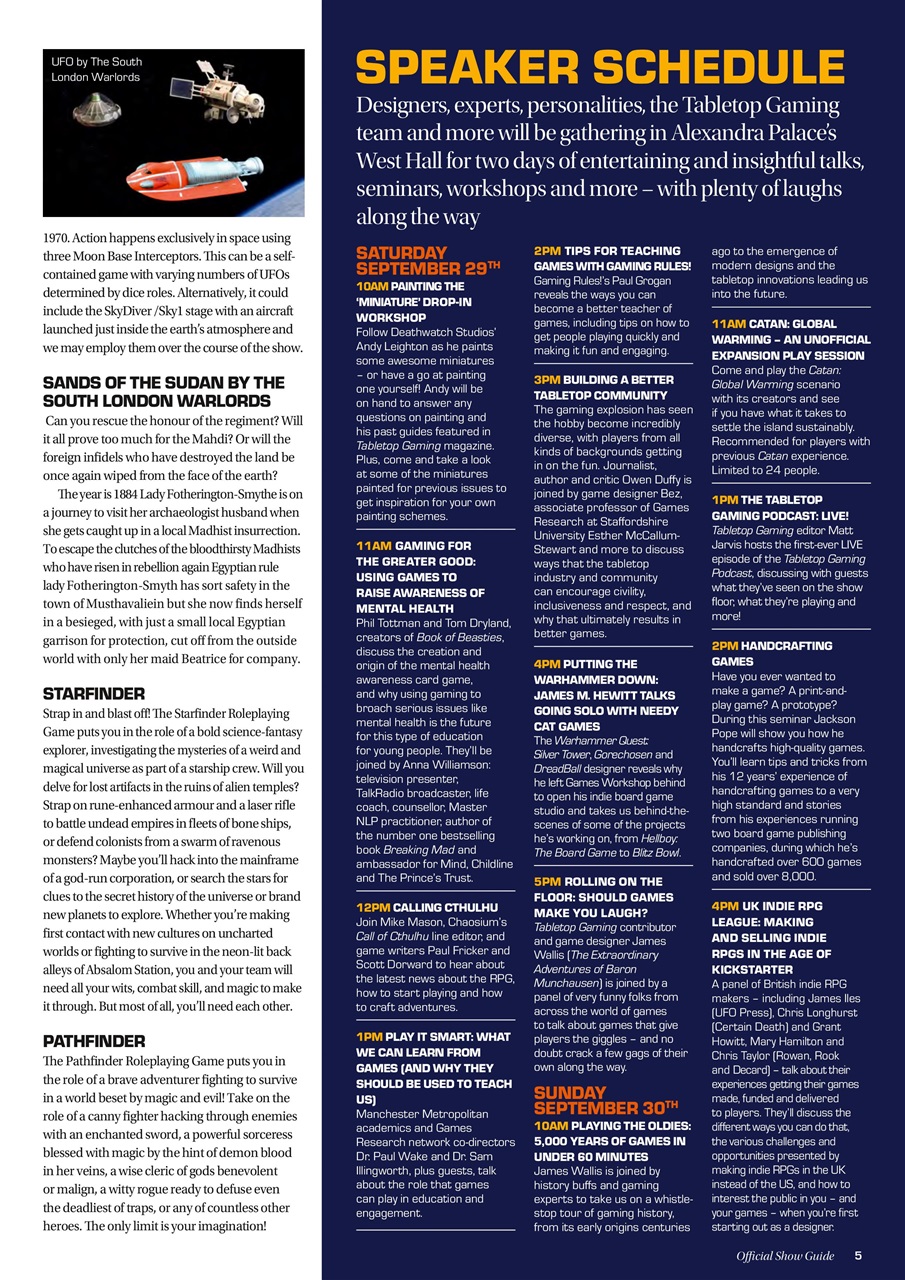 Tabletop Gaming Preview Pages