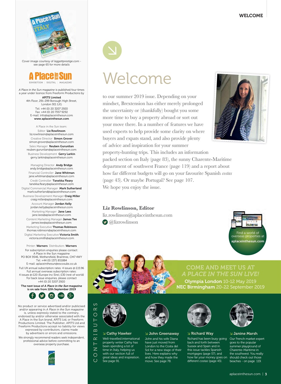 A Place in the Sun Magazine Preview Pages