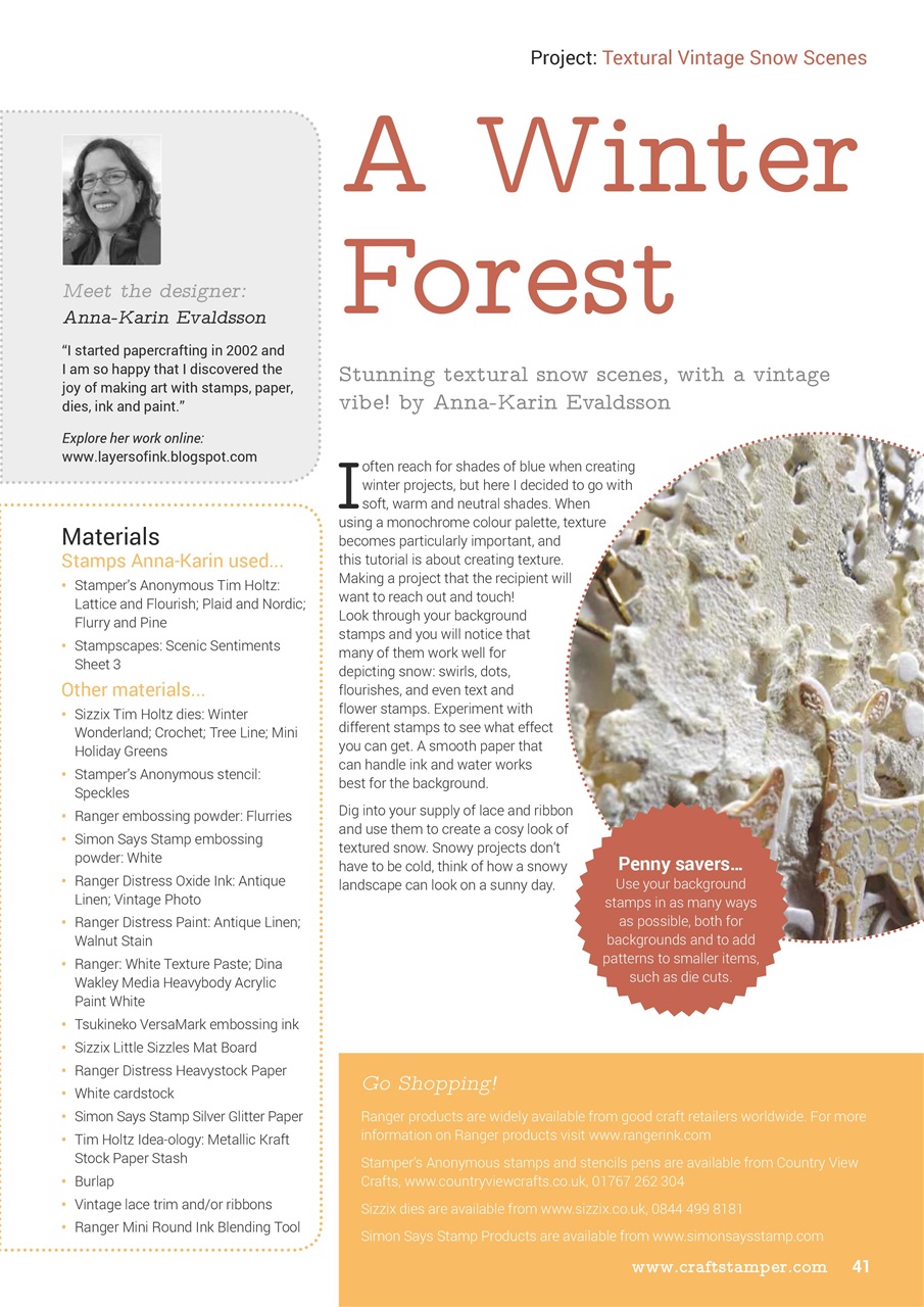 Craft Stamper Preview Pages