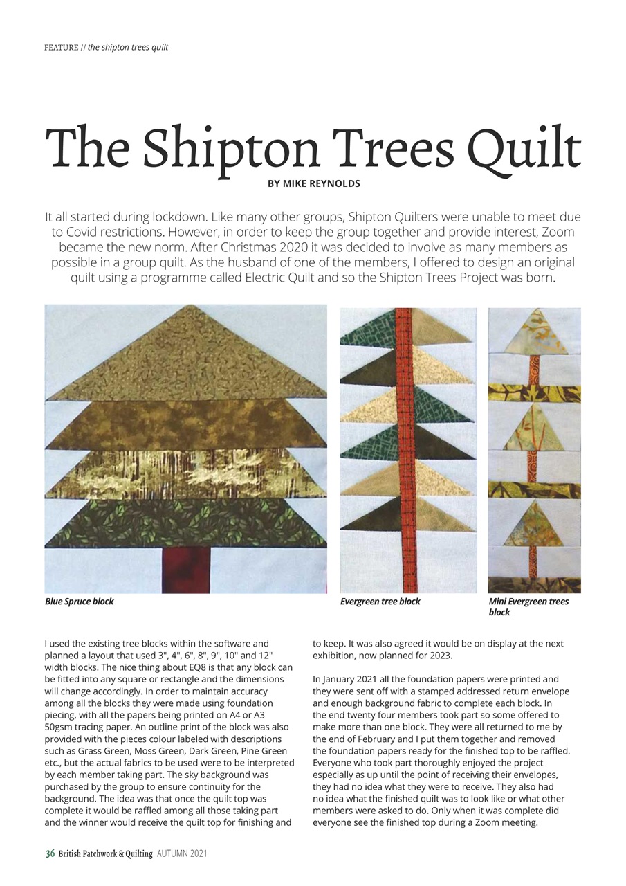 Patchwork and Quilting Preview Pages